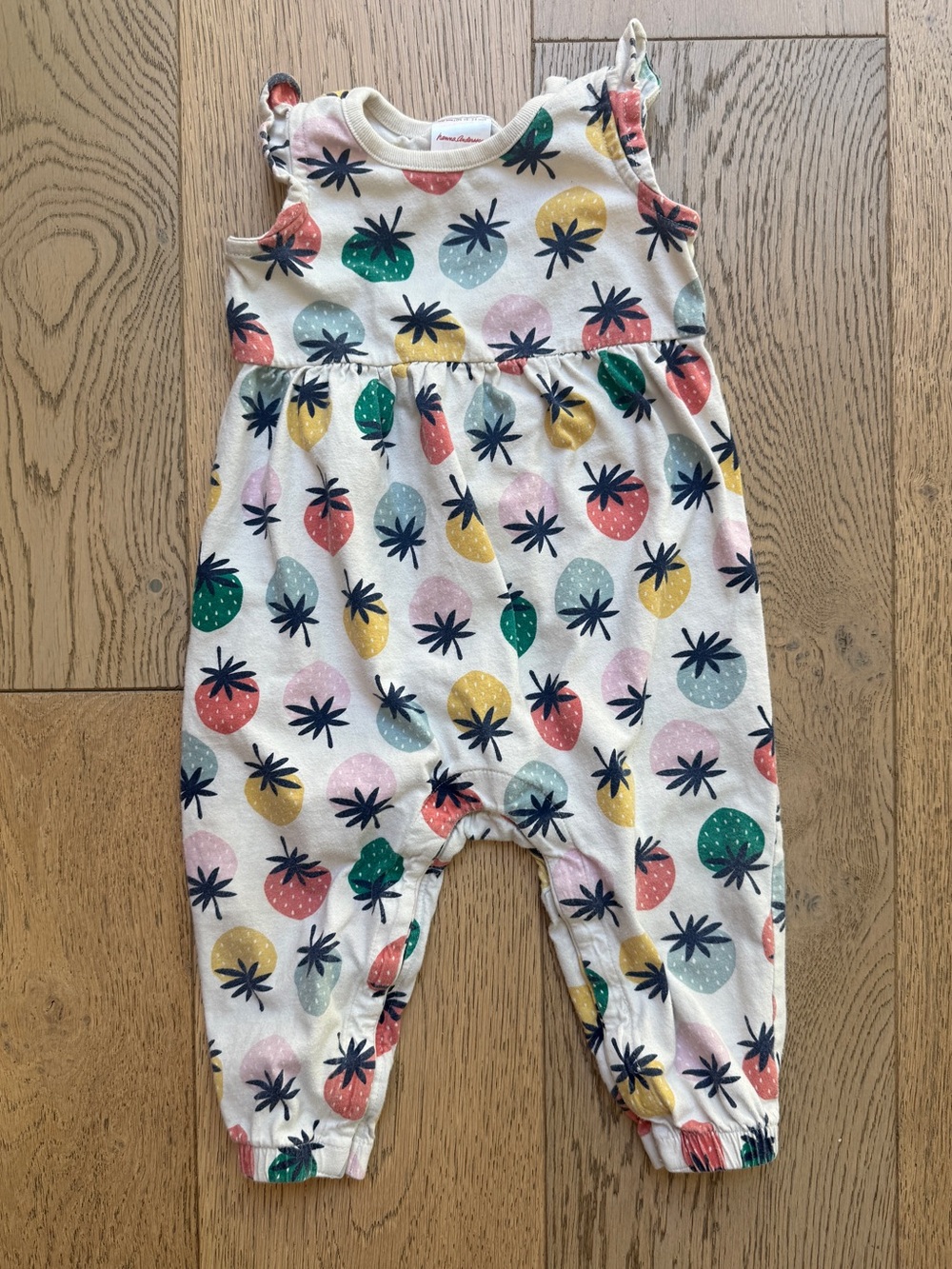 Hanna Andersson Strawberry Print Romper